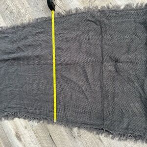 Gray Fringed Women's Infinity Scarf